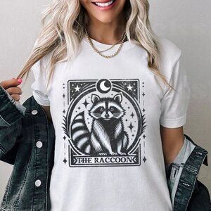 The Raccoon Tarot Card Shirt, Raccoon Tarot T-shirt, Raccoon T-shirt